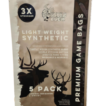 Light Weight Deer Quarter Game Bags L – 5 Pack